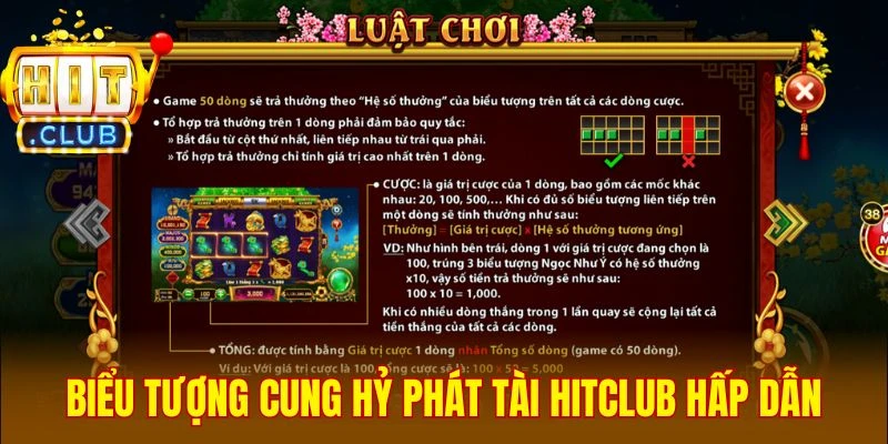 Biểu tượng Cung Hỷ Phát Tài Hitclub hấp dẫn