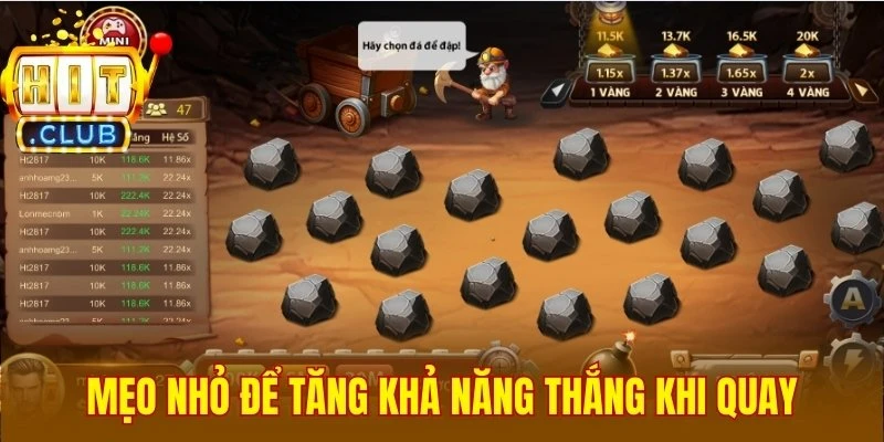 Mẹo nhỏ để người chơi tăng khả năng thắng khi quay